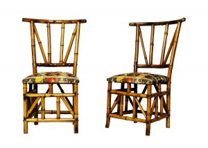 A pair of bamboo chairs from Paul Reeves London