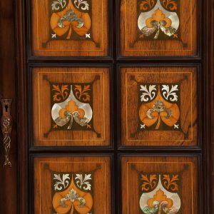 Inlaid mahogany cabinet-234