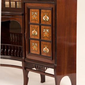 Inlaid mahogany cabinet-230