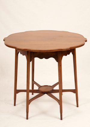 A Morris & Co. walnut occasional table-0