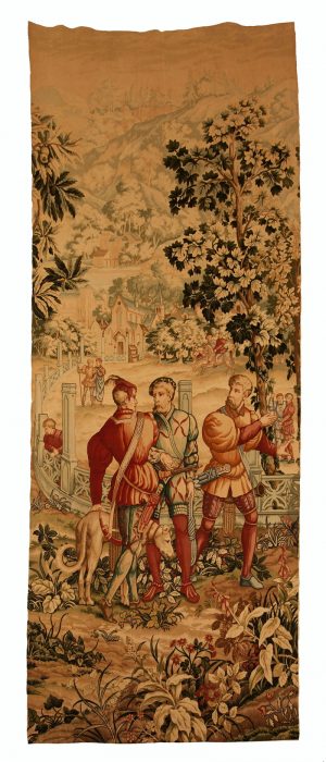 A pair of French ' Faux ' tapestries -461