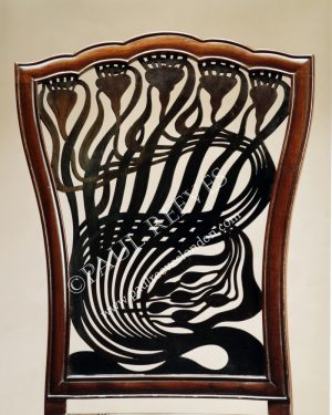 A mahogany side chair by A. H.Mackmurdo-0