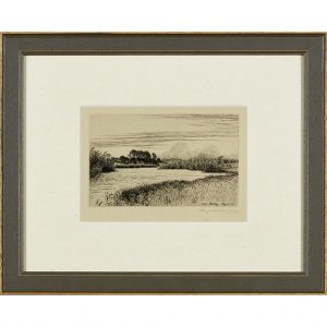 A set of six framed etchings ‘ The New Forest ‘