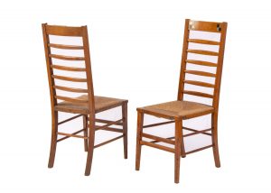 A pair of Glasgow School chairs
