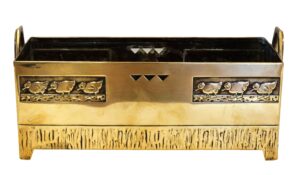 An Amsterdam School brass planter
