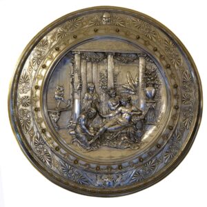 A silver plated Elkington & Co. Charger